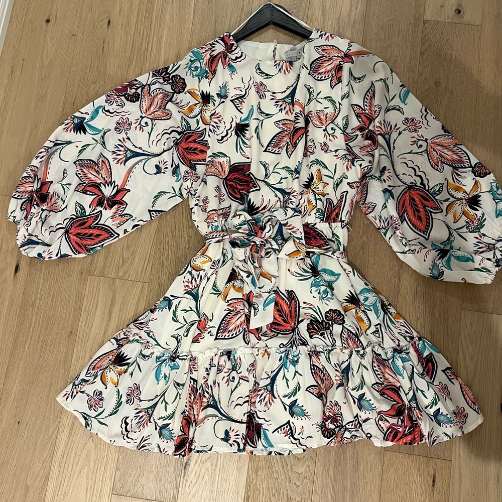 Baltic Born Red and Green V-Neck Sundress
